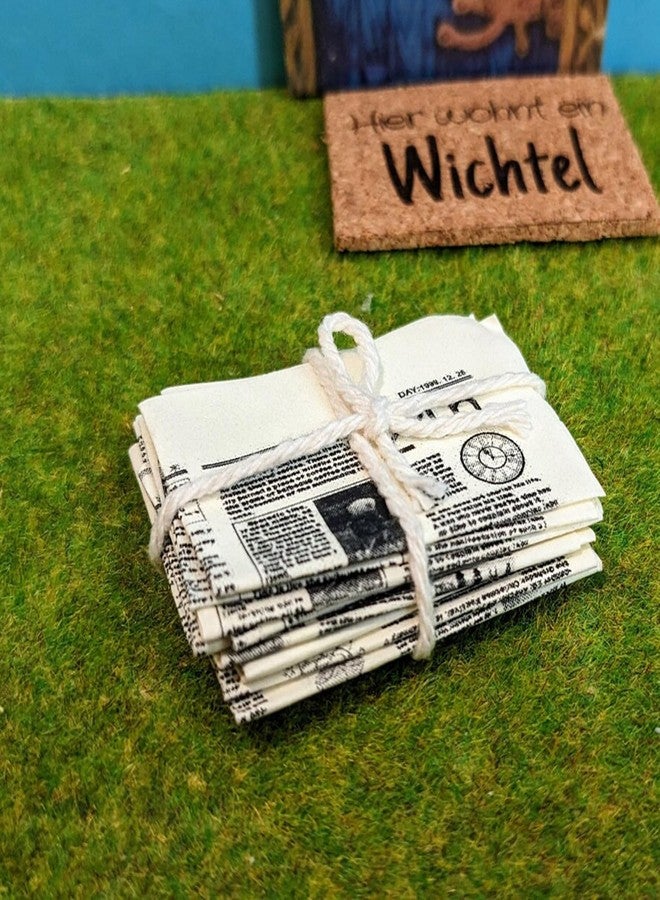 RillyRellow Miniature Printable Newspaper, Miniature Vintage Newspaper, Dollhouse Miniature Newspapers, Miniature Newspaper Bundle of Double Side, for Dollhouse Decor Porch, Miniature Home Decoration (2PCS) - Image 3